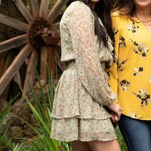 Mini long sleeve dress from altar’d state worn once for family pictures